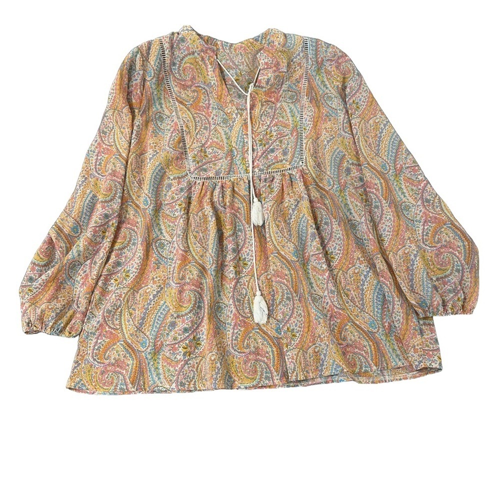 SHEIN Paisley Multicolor Blouse